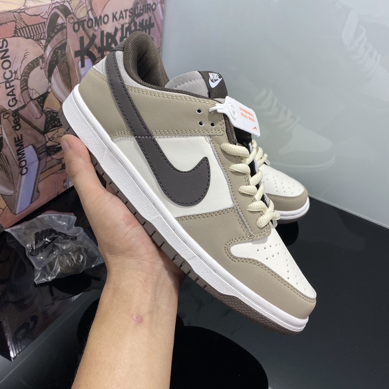GIÀY SB DUNK LOW OTOMO NÂU TRẮNG LAI AU - GIÀY TH