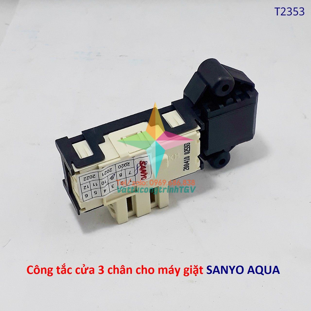 Công tắc cửa 3 chân cho máy giặt SANYO AQUA