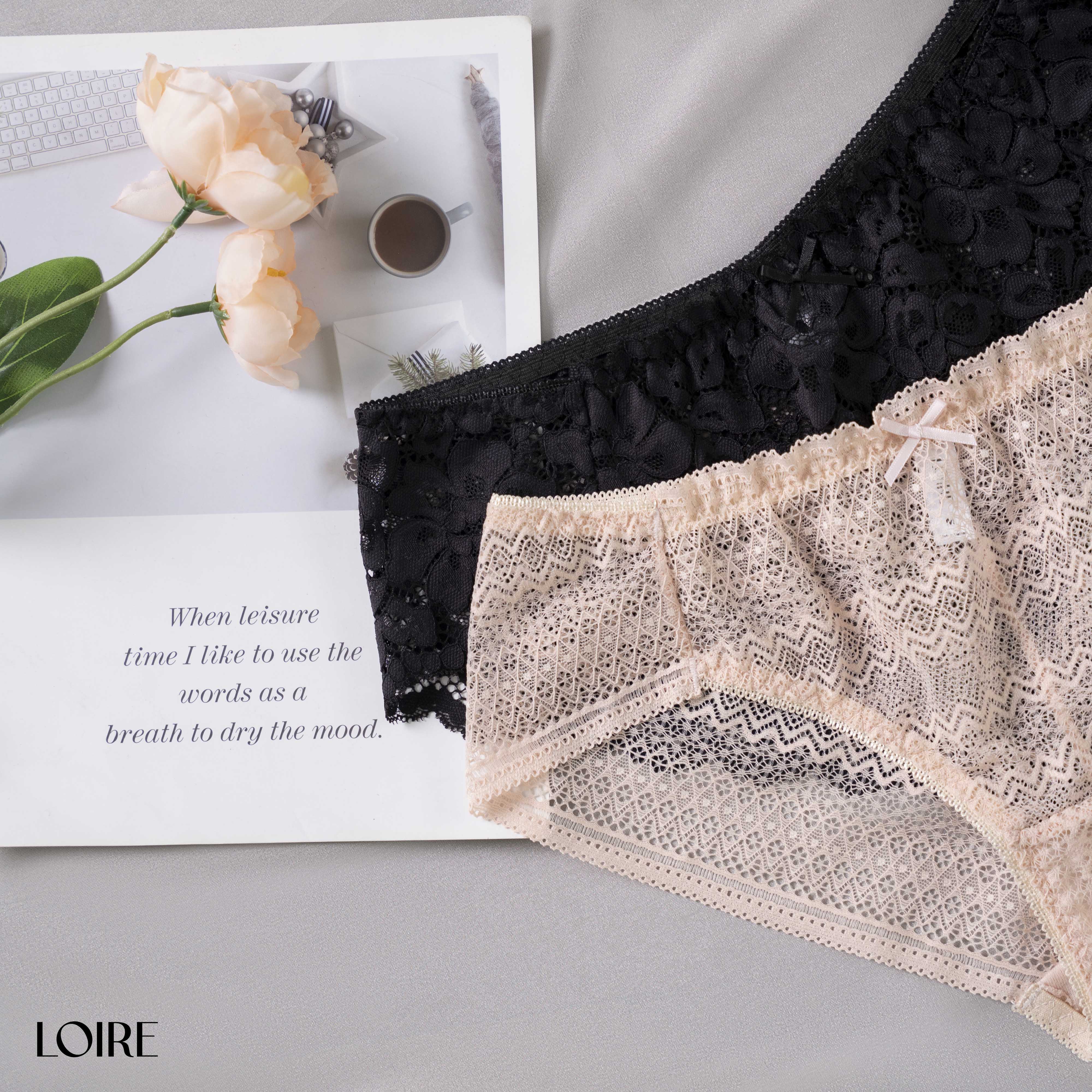 Quần Lót Ren Mịn Loirechic QLBK59