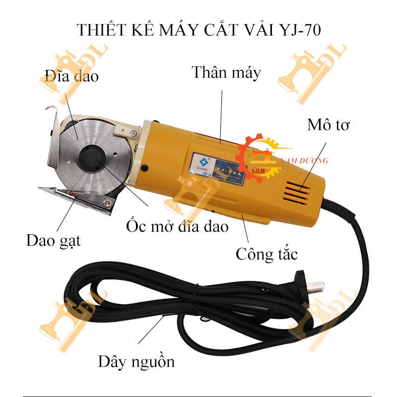 Máy cắt vải cầm tay mini LEJIANG YJ -70