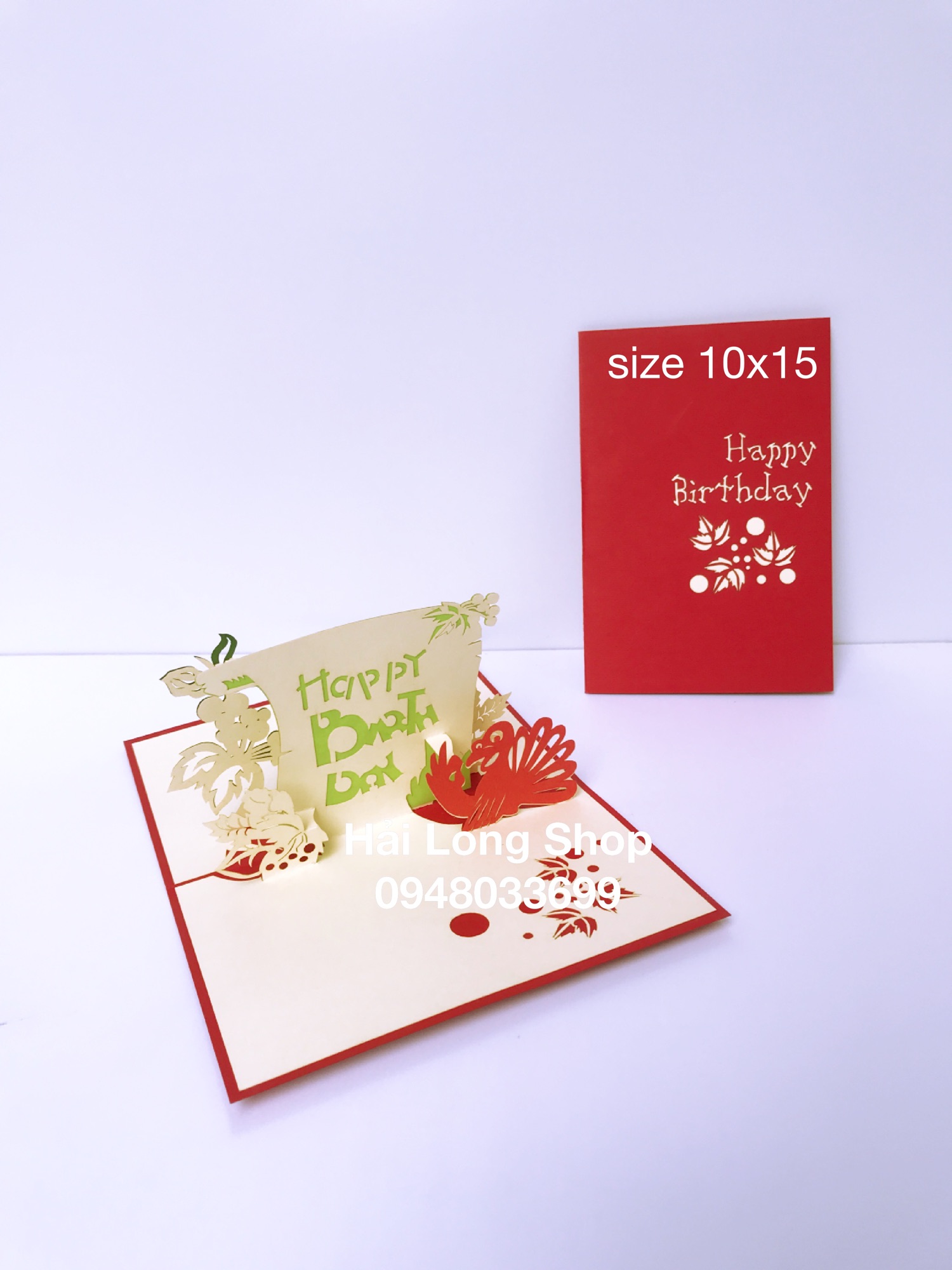 Con Quạ - Crow - Sinh Nhật -  Birthday - Thiệp 3D