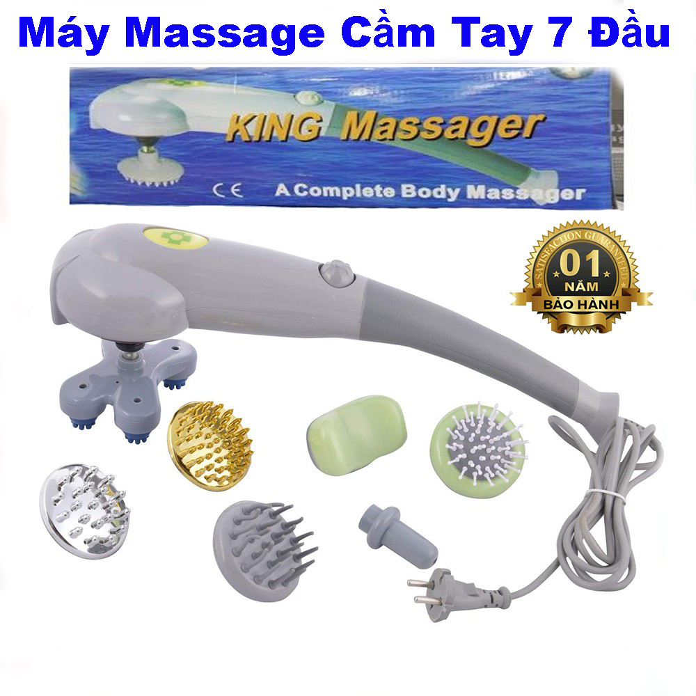 Máy Massage Cầm Tay 7 Đầu King Massage