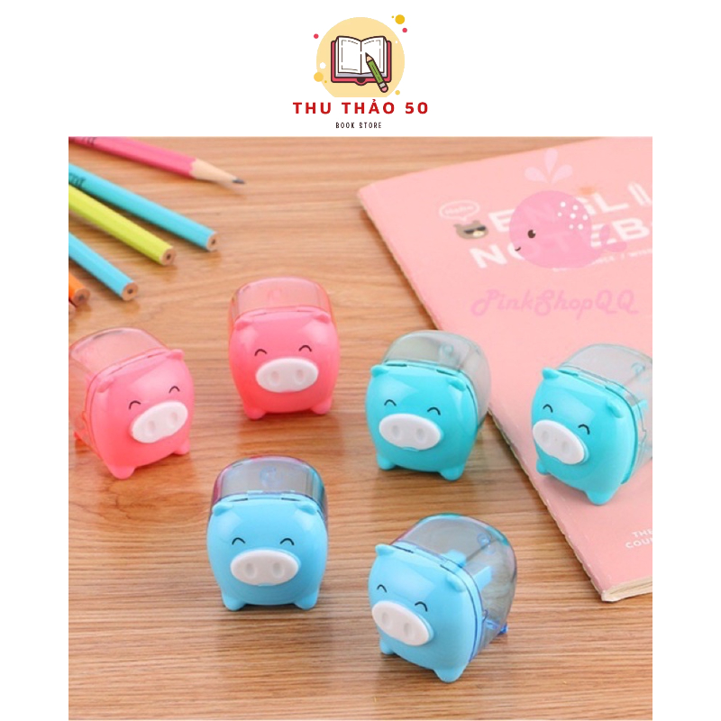 Chuốt gọt bút chì hình con heo Deli 0557.