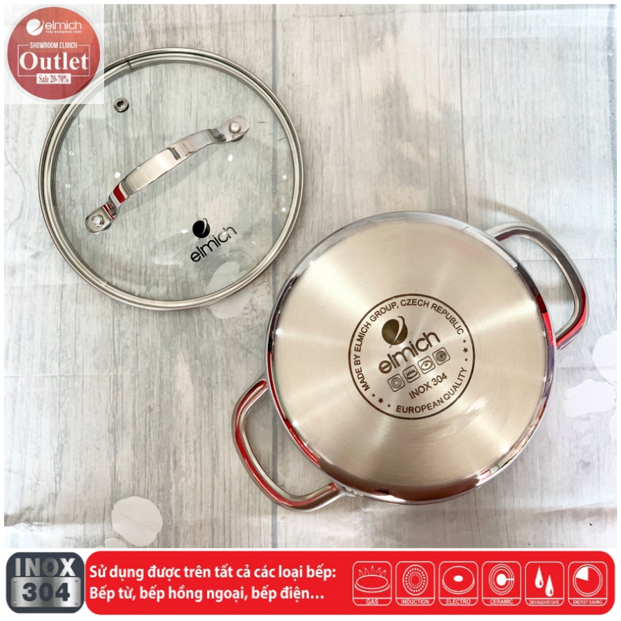 NỒI INOX CAO CẤP 3 LỚP ĐÁY LIỀN TRI-MAX 24 CM