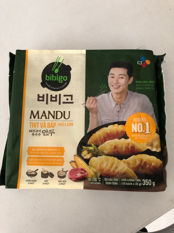 Mandu BIBIGO Thịt Gói 350g