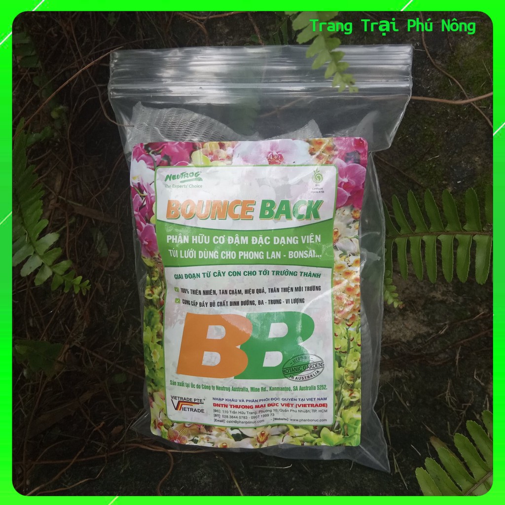 Phân Hữu Cơ Tan Chậm Bounce Back - 1 túi 15 gói (Phân Bón Chuyên Phong Lan) 90G