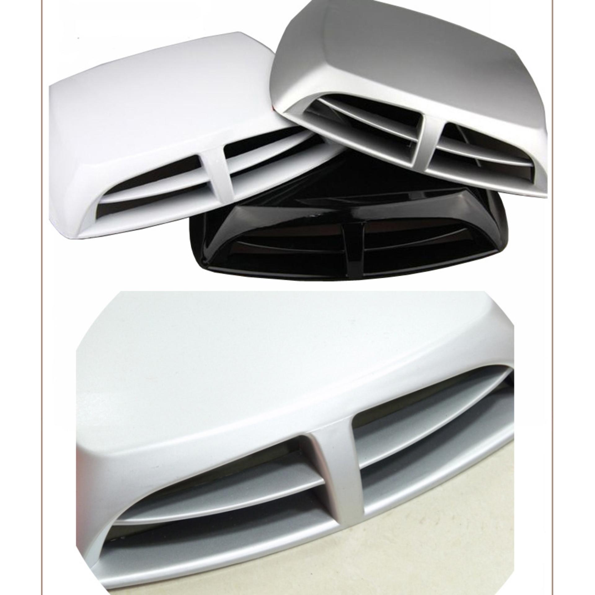 Hốc gió nắp trang trí nắp capo cho xe ô tô (Trắng)