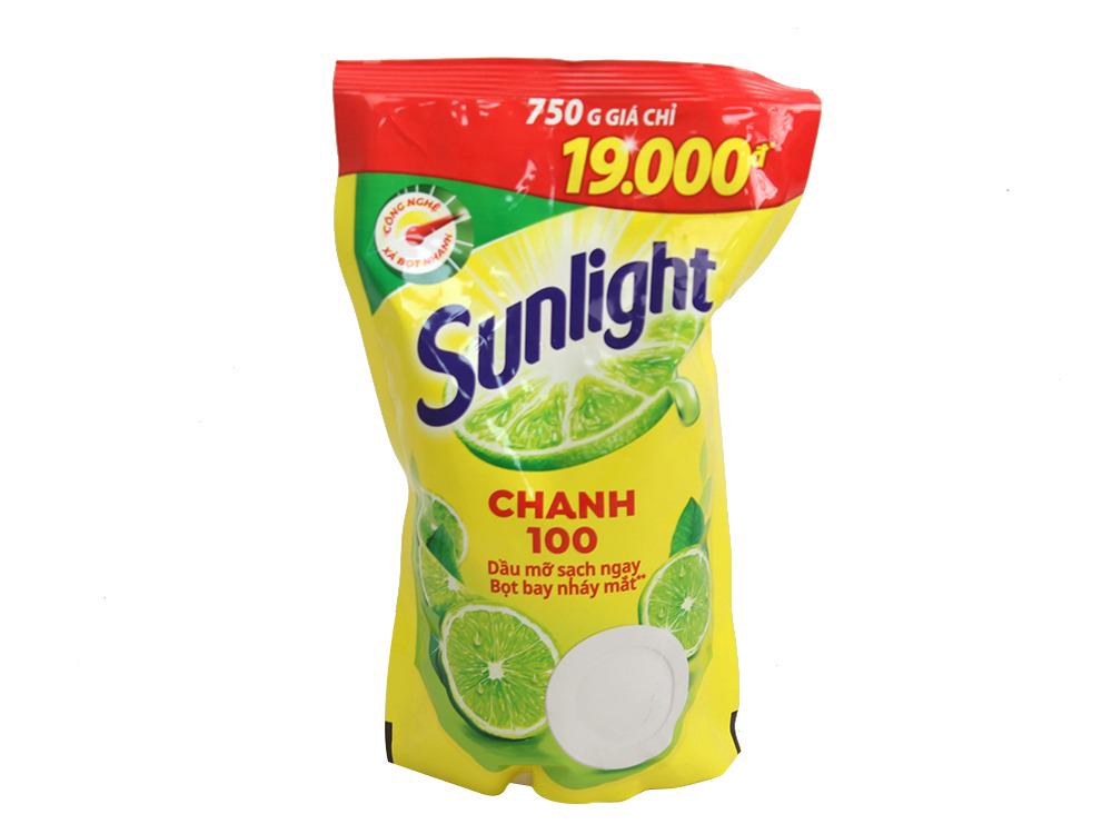 [HCM]Nước Rửa Chén Sunlight Chanh Túi 750Ml