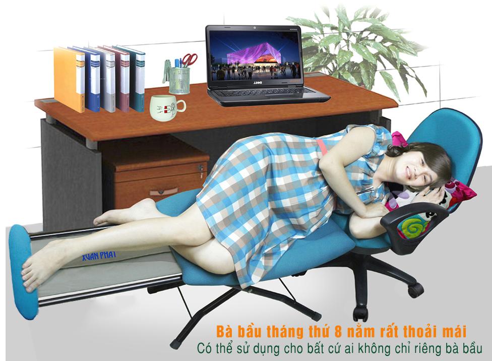 GHẾ NGỦ VĂN PHÒNG-GN.B (XANH ĐẬM)