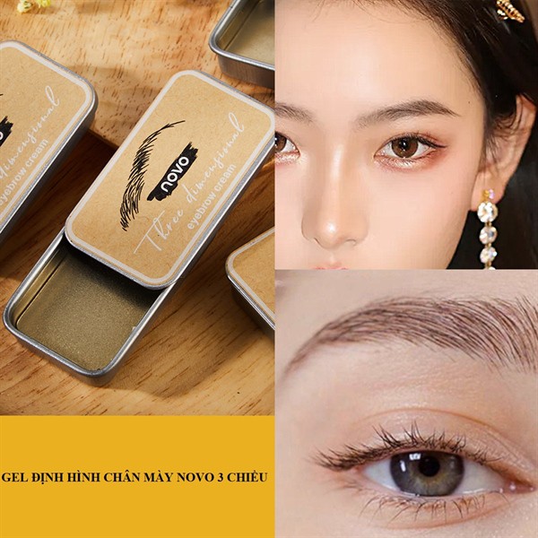 Gel Chuốt Định Hình Chân Mày NOVO 3 Chiều