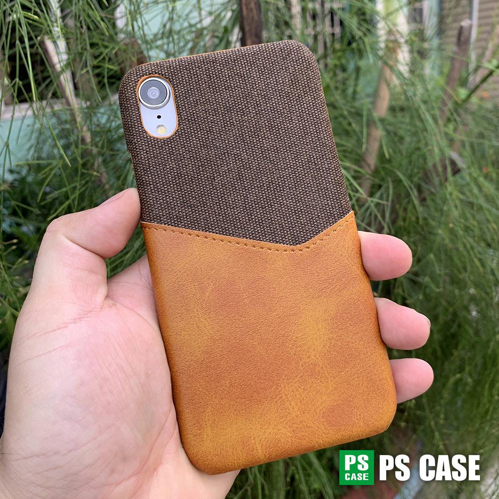 Ốp da vải kiêm ví dành cho iPhone XR - PS Case Phân Phối