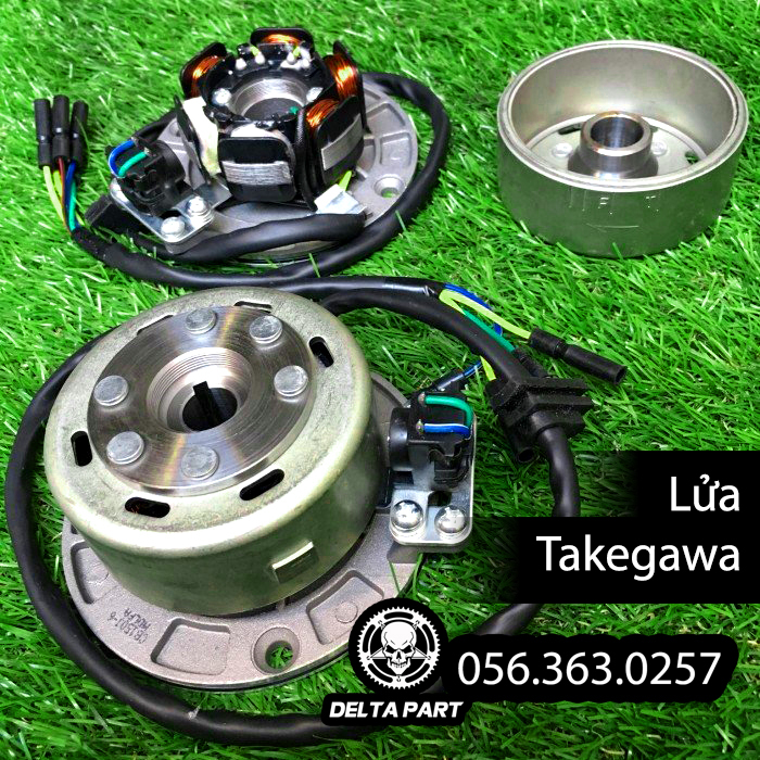 Bộ mâm lửa TAKEGAWA độ siêu mạnh hỗ trợ chống gãy dên cho wave dream 67... - Lửa take độ