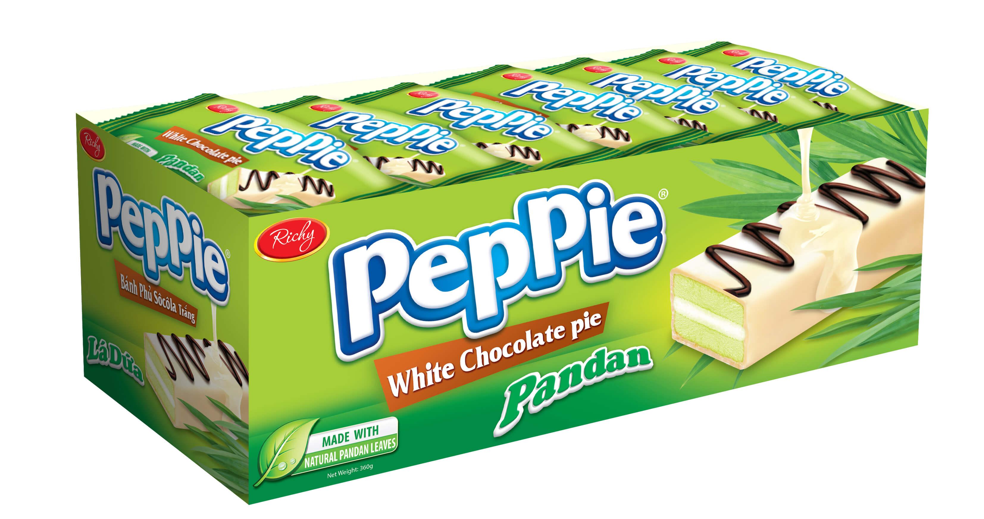 Bánh Peppie Richy Khay Vị Dứa 360g