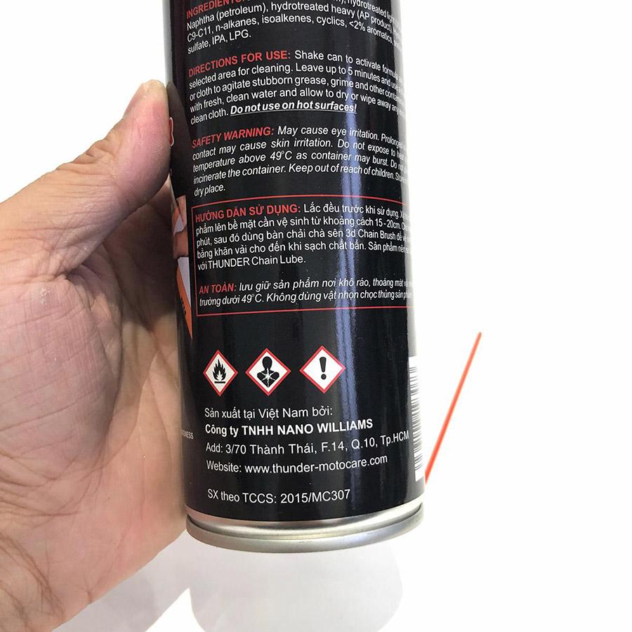 [HCM]Chai Rửa Sên Xe Máy Chuyên Nghiệp THUNDER