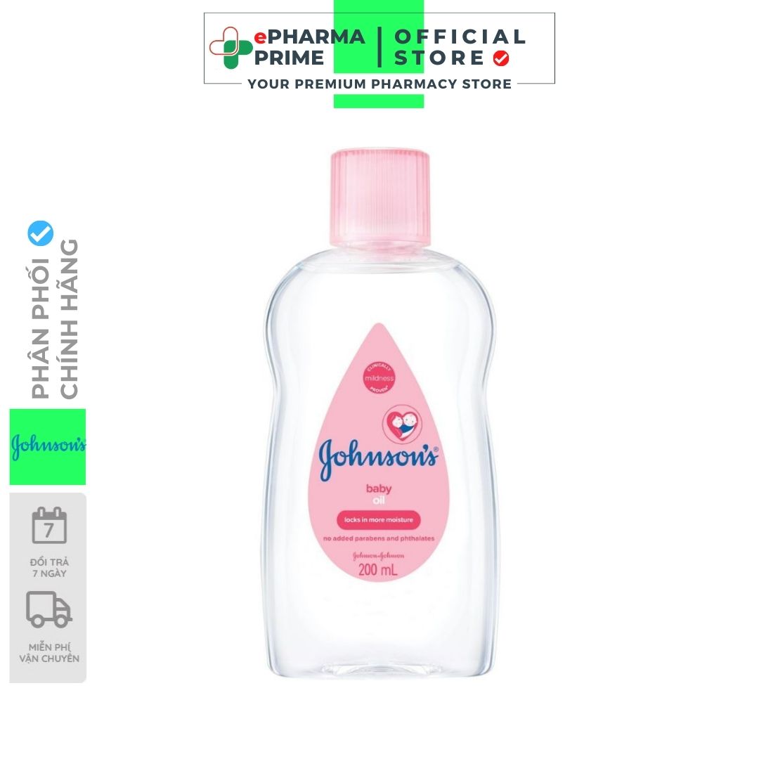 Dầu massage dưỡng ẩm Johnson s Baby Oil pink mềm mịn cho bé
