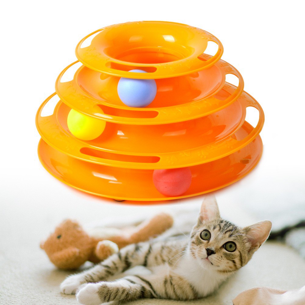 Đồ Chơi Cho Mèo - Đồ Chơi Ba Tầng