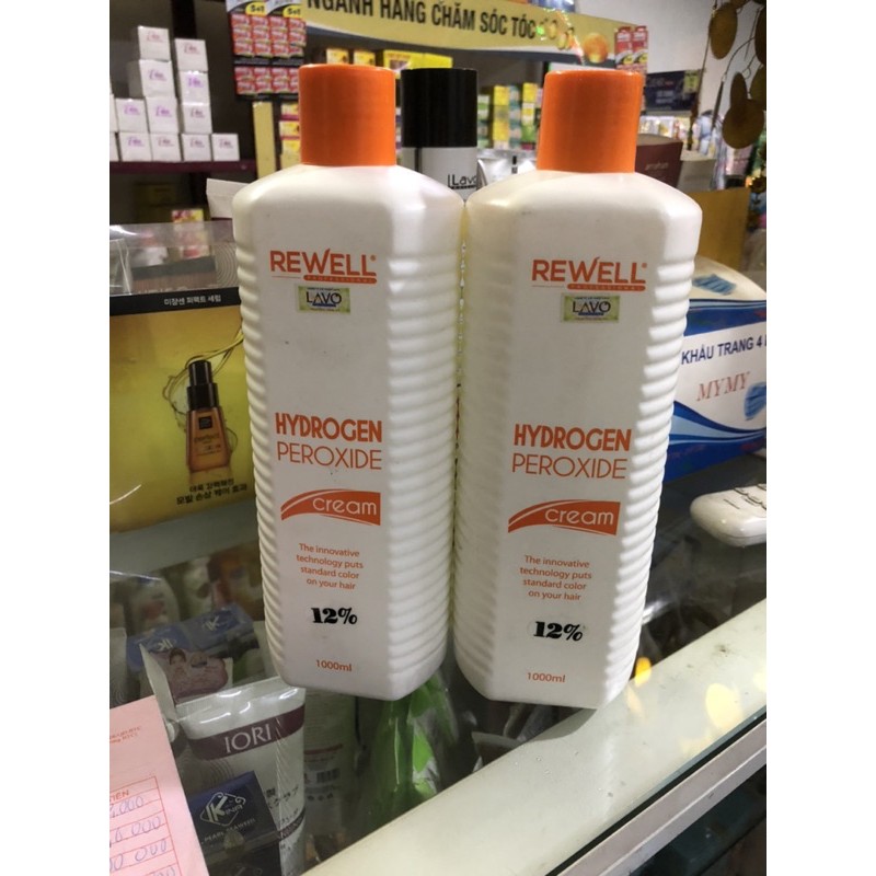 Oxy trợ nhuộm 12% rewell 1000ml