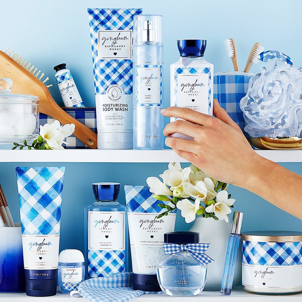 Xịt thơm Có nhũ Bath and Body Works - GINGHAM (30ml-50ml-100ml) +jɥȽÿ08+