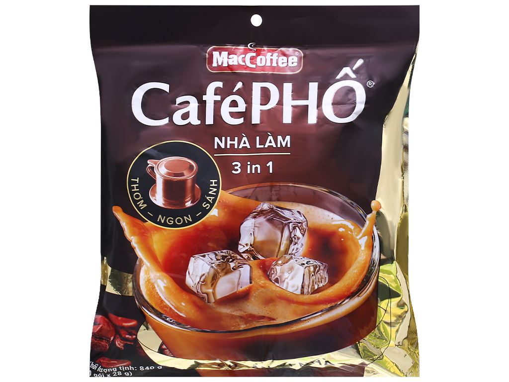 Combo 2 Túi Cà phê Phố Nhà làm - MacCoffee (túi 30 gói x 28g)