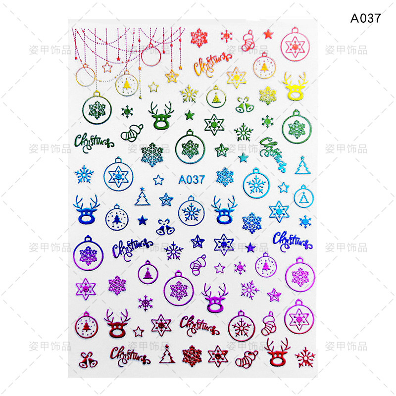 Sticker Trang Trí Móng Noel Siêu Đẹp A