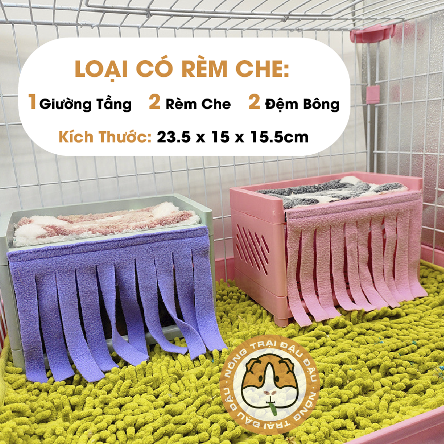 Giường Nằm Cho Bọ Ú Chuột Lang Ấm Cúng