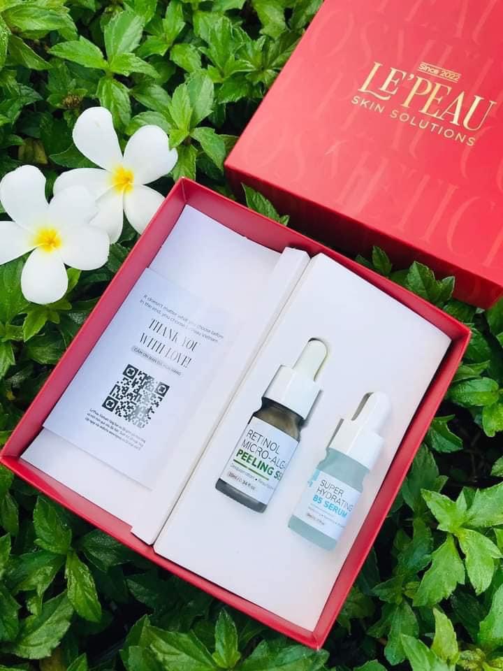 LE’PEAU - Peel da Vi Tảo Retinol [Lepeau tái tạo da sinh học, tặng kèm serum B5 phục hồi da]