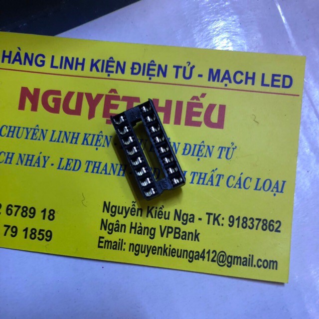 Set 10 đế IC 16 chân DIP16