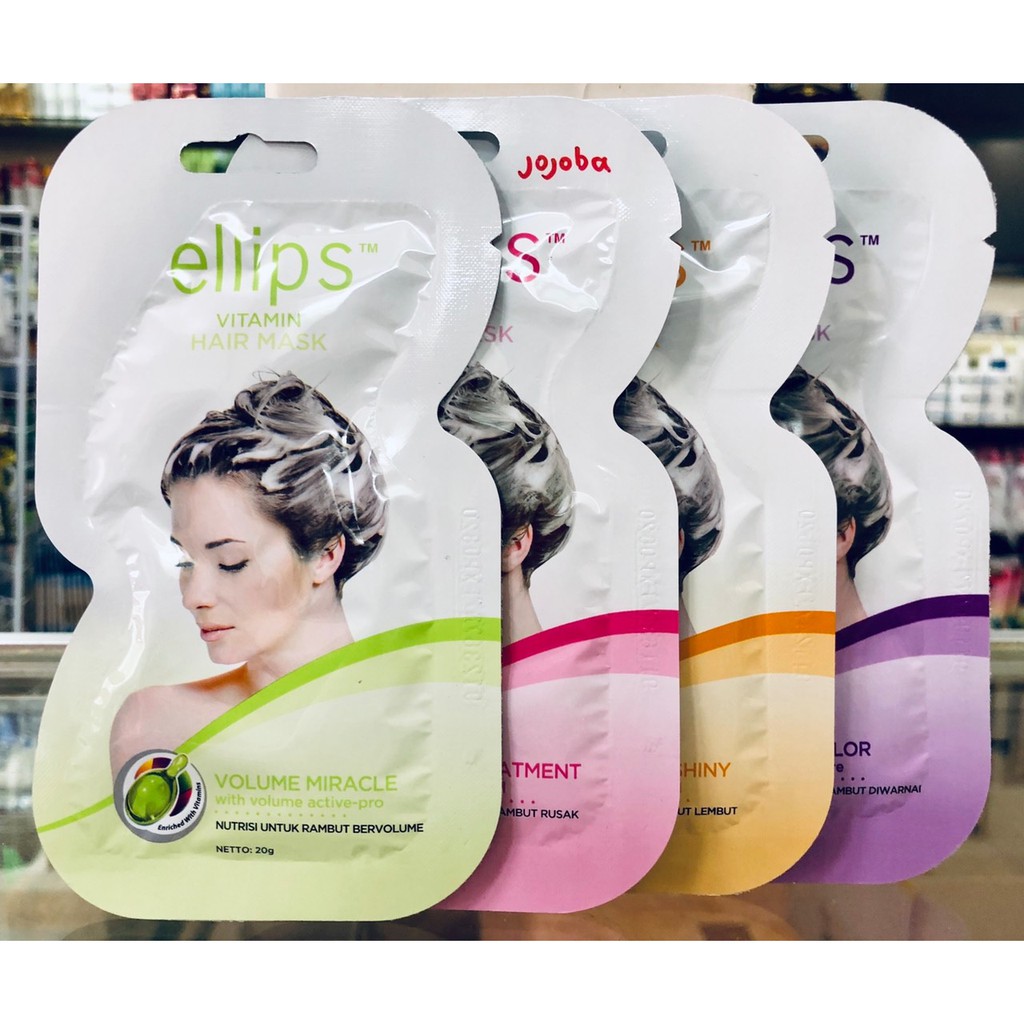 Ellips ủ tóc 20G Óng mượt (Ellips hair mask 20G Smooth &shinny)