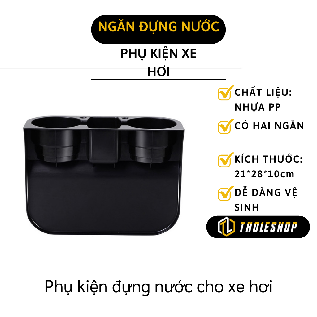 Khay đựng đồ trên xe hơi - Kệ để đồ khe ghế ô tô đa năng - Khay nhựa để nước chống ướt trong xe - Khay đựng nước và điện thoại