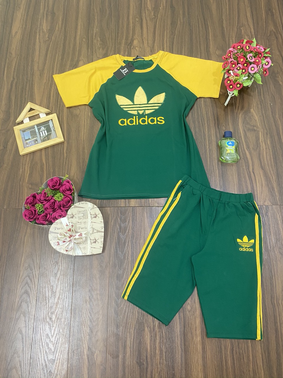 💞 BỘ ADIDAS THÊU QUẦN LỬNG CAO CẤP, TÚI ZIP   💞