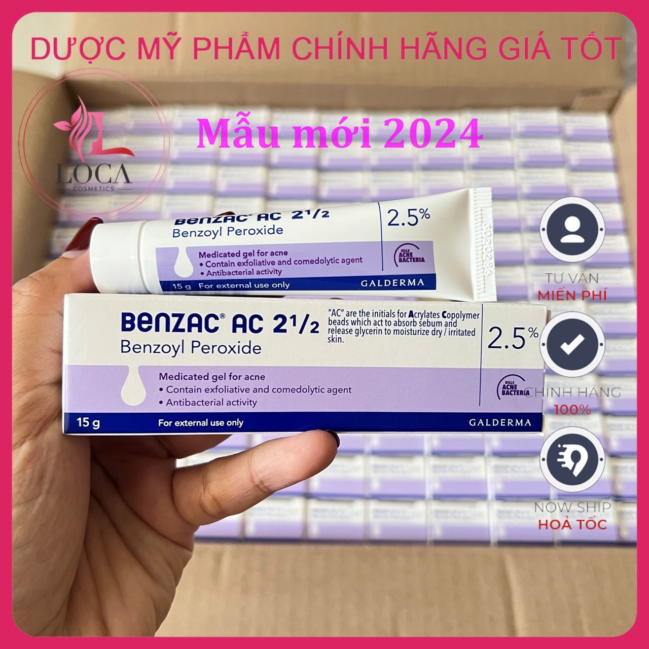 [Auth-date mới] Benzac AC BPO Thái - ɡel hỗ trợ giảm Mụn
