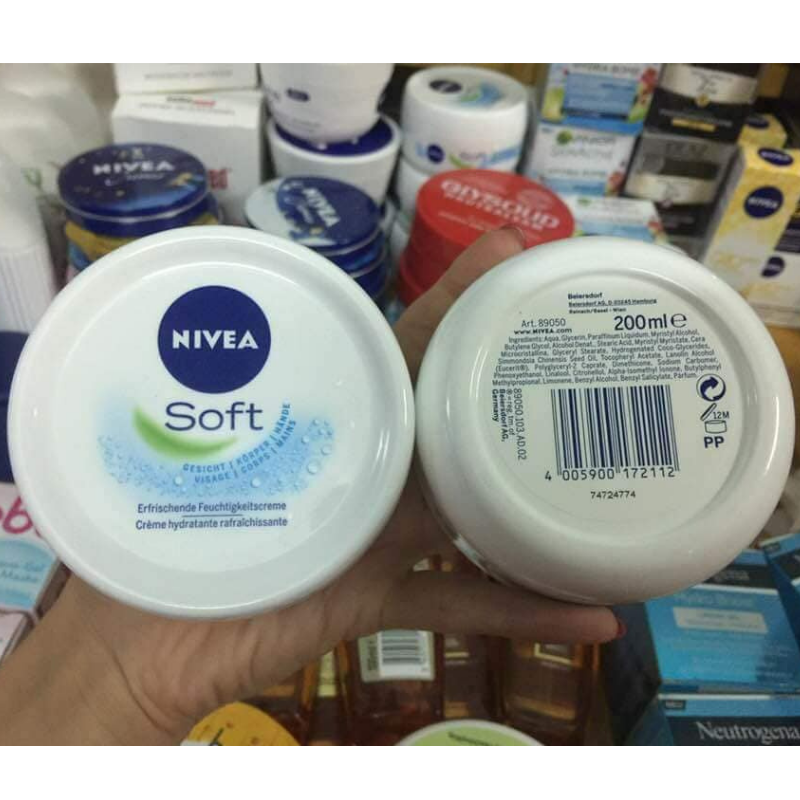 Kem Dưỡng Ẩm Nivea Soft 375ml( Hàng Đức )