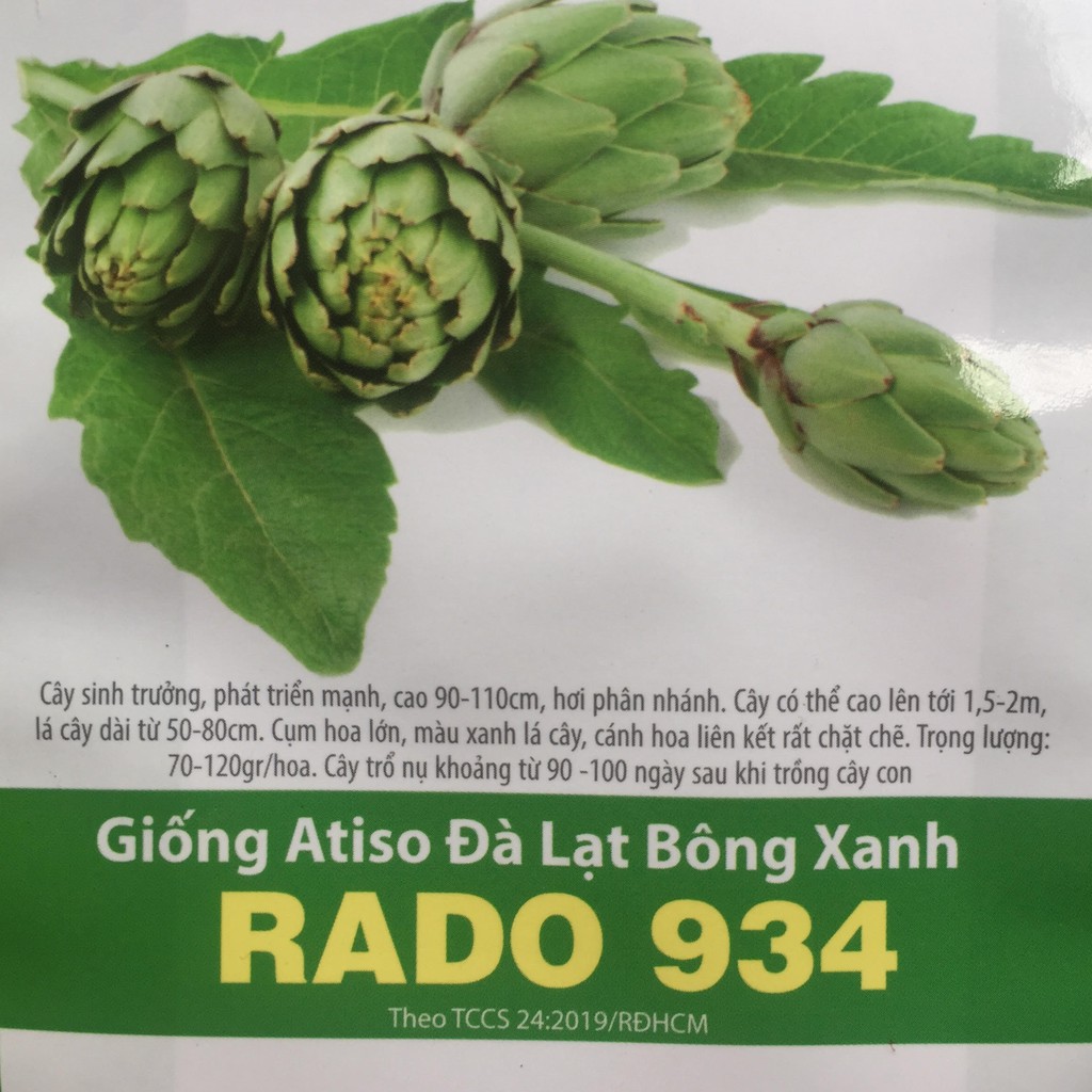 Hạt giống trà Atiso Đà Lạt Rạng Đông (Bông Tím hoặc Bông Xanh) - gói 2g