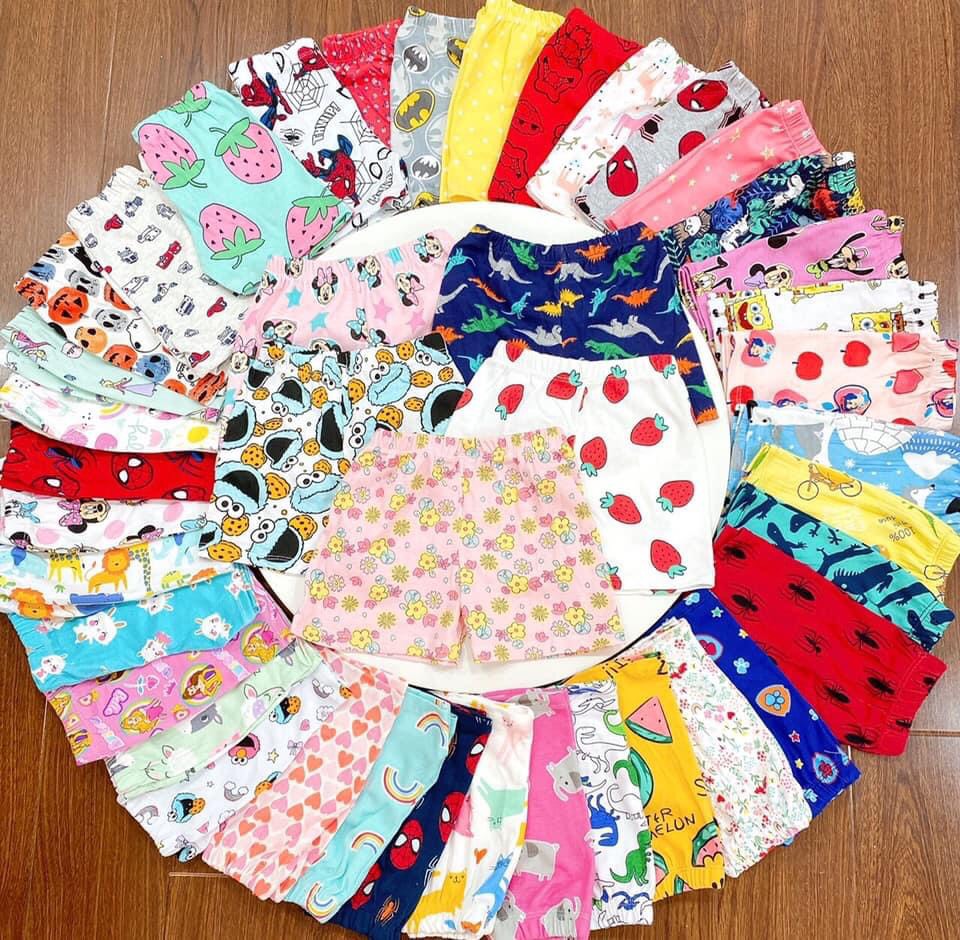 Combo 10 quần đùi cotton bozip cho bé