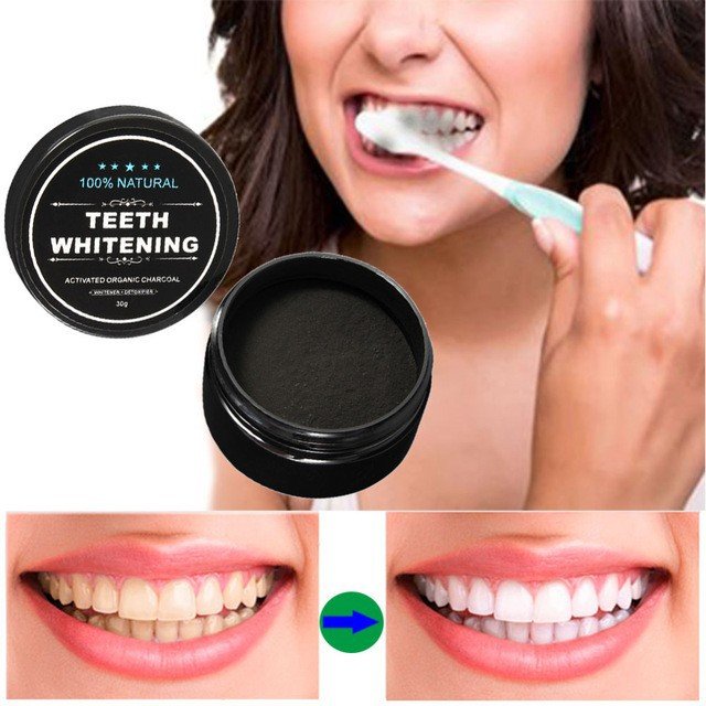 Bột Than Tre Tẩy Trắng Răng Teeth Whitening Hộp 30g