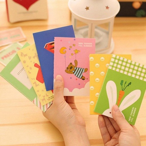 Bộ 5 Sổ tay mini (có nhiều mẫu bìa, shop giao ngẫu nhiên).