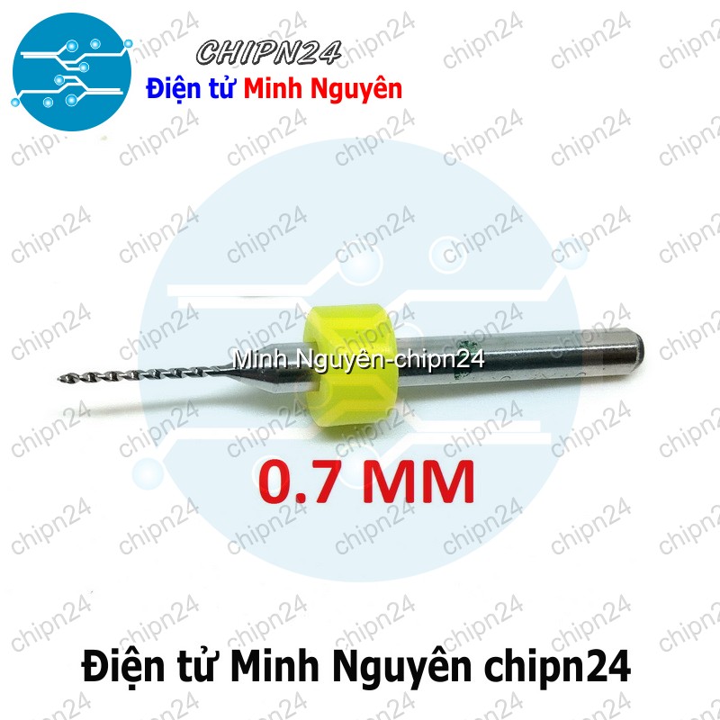 [2 cây] Mũi khoan mạch in CNC 0.7mm (Mạch điện tử, PCB)