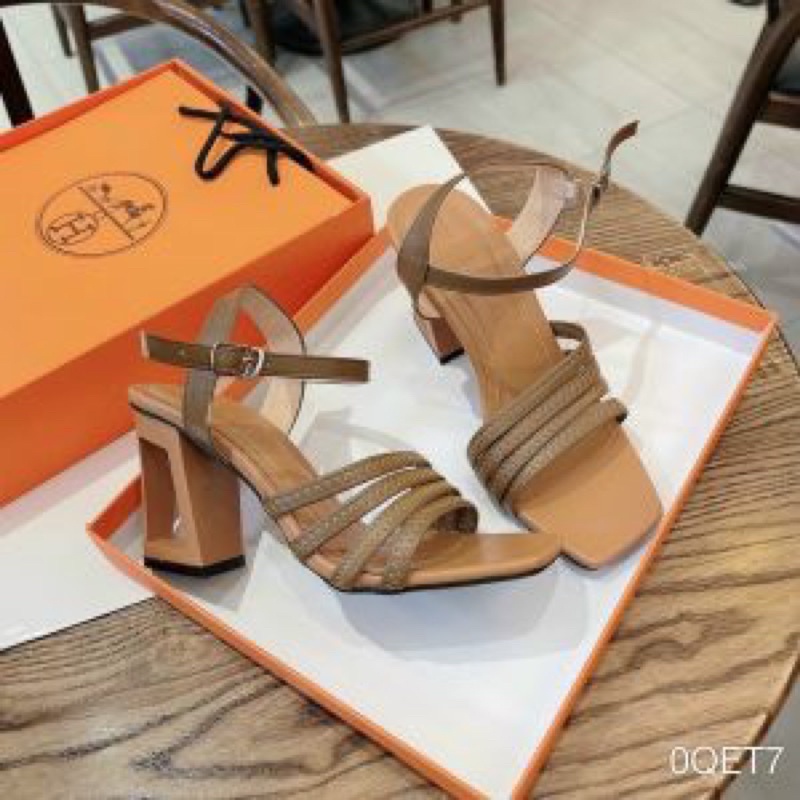 Giày cao gót quai chéo đế rỗng 7 phân gcglp0323
