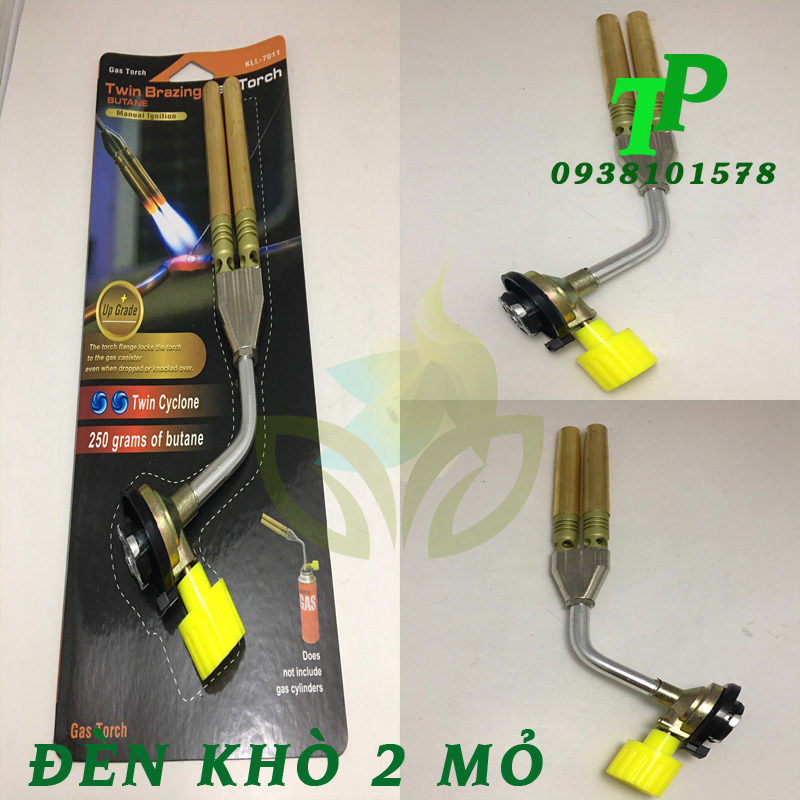 Đèn khò gas mini đa năng, đèn khò 2 mỏ