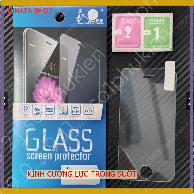 Kính cường lực Iphone 4 4s 5 5s 5c trong suốt và cường lực dẻo nano trong suốt