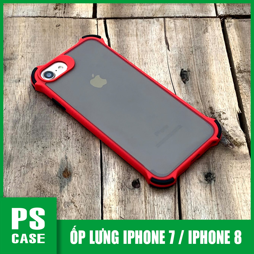 Ốp lưng chống sốc toàn phần dành cho iphone 7 / iphone 8 / iphone se 2020 - màu đỏ - ps case phân phối