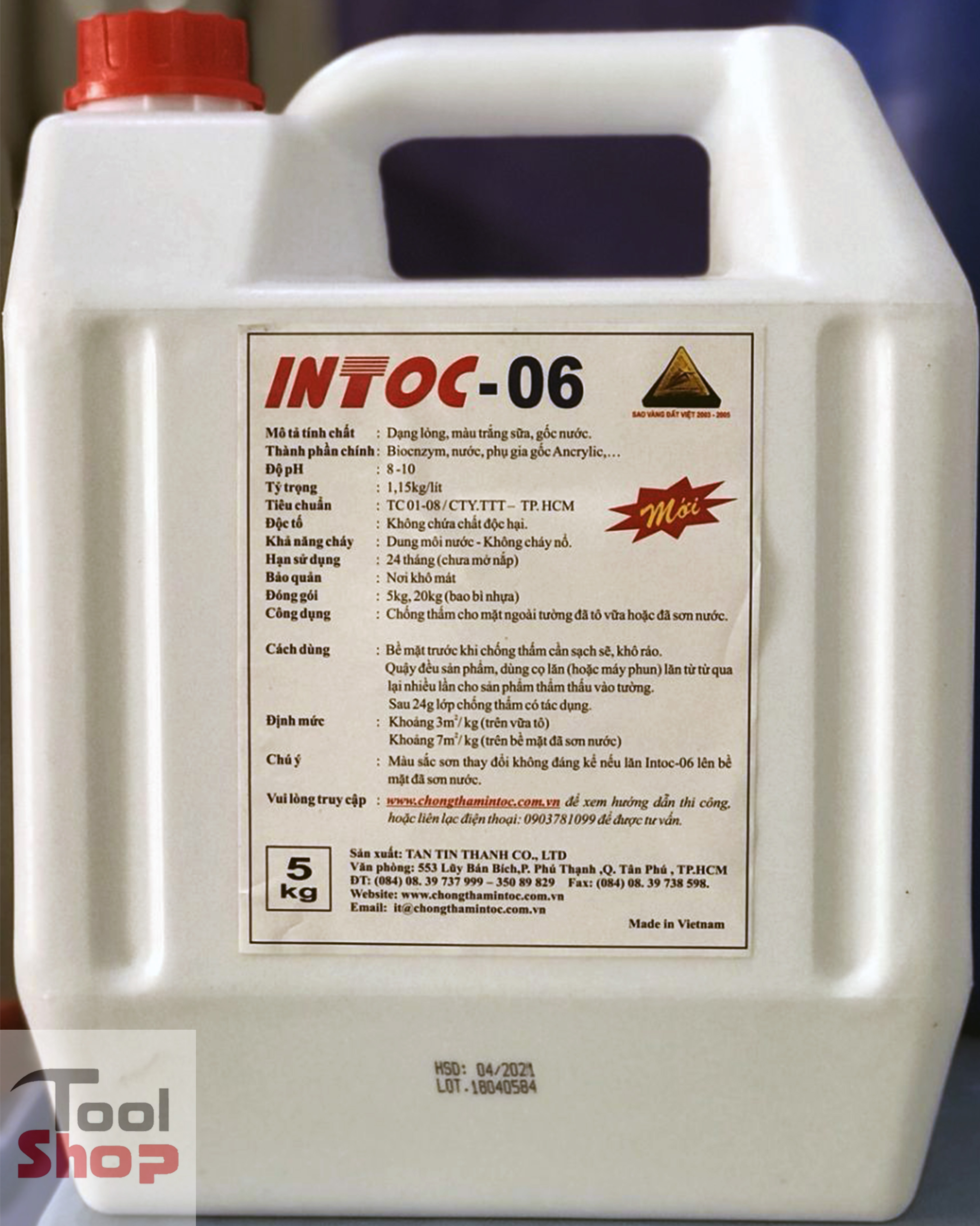 CHỐNG THẤM INTOC-06 (5 KG)