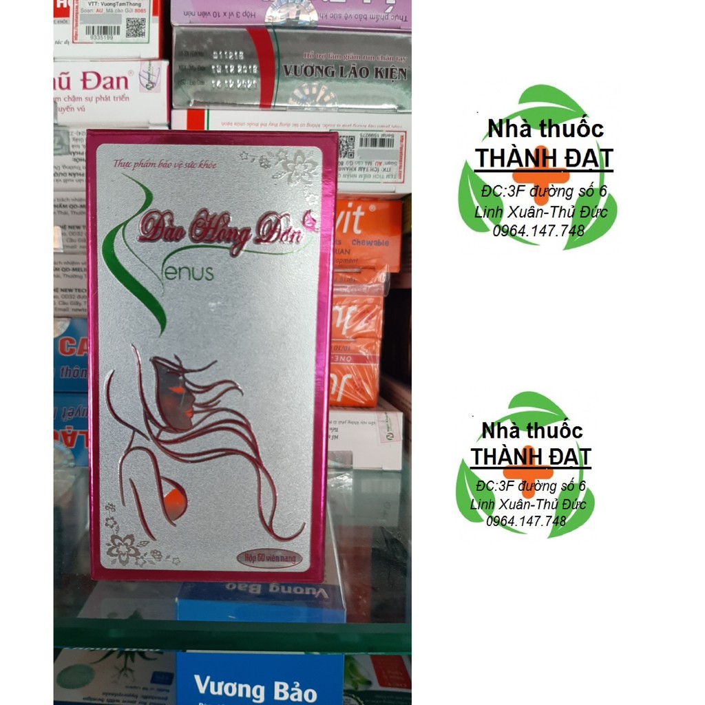 Đào hồng đơn Venus lọ 60 viên, sản phẩm chất lượng, đảm bảo an toàn sức khỏe người dùng, vui lòng inbox shop để được hỗ trợ