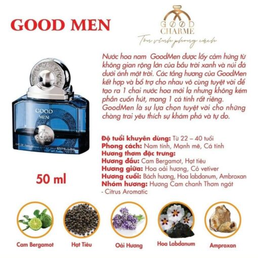 Charme Good Men Blue Perfume 10ml