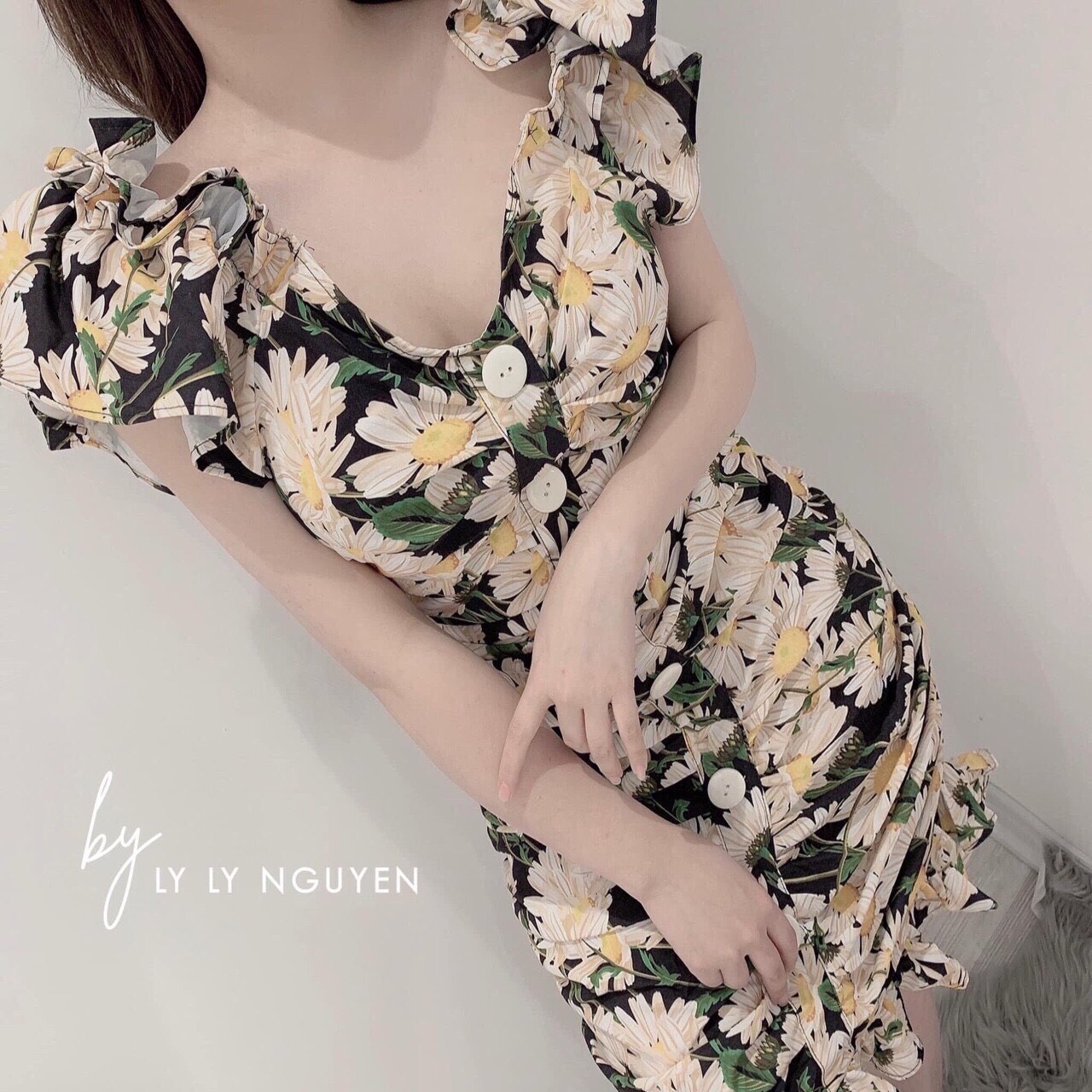 [HCM]ĐẦM NỮ VOAN HOA SIÊU XINH SIÊU DỄ THƯƠNG MTB105