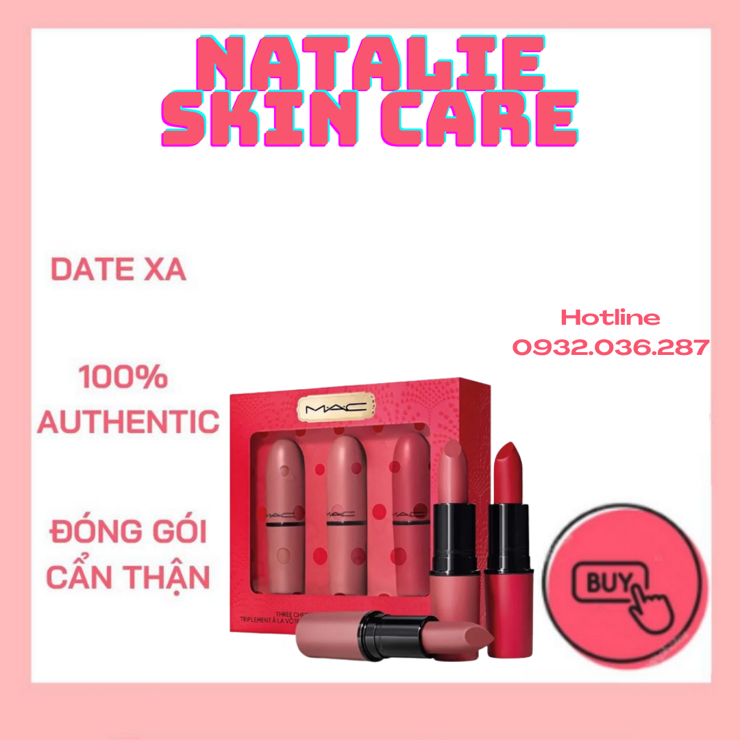 [Bán Set & Lẻ] Son MAC Three Cheers Lipstick Trio (Best-Sellers)