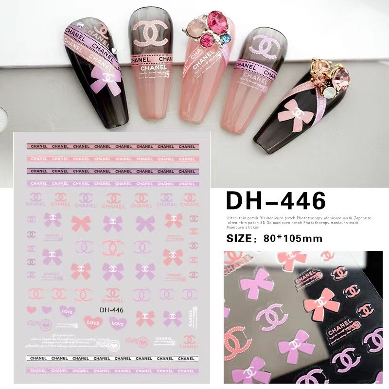 Sticker dán móng tay Thương hiệu nổi tiếng 3