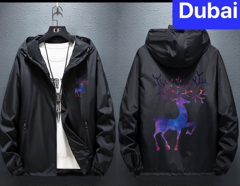 ÁO KHOÁC DÙ NHẸ NAM NỮ ĐA NĂNG 2 LỚP CHỐNG NẮNG IN CON NAI PHẢN QUANG NHẬT BẢN 2 TÚI CÓ DÂY KÉO  - DUBAI FASHION