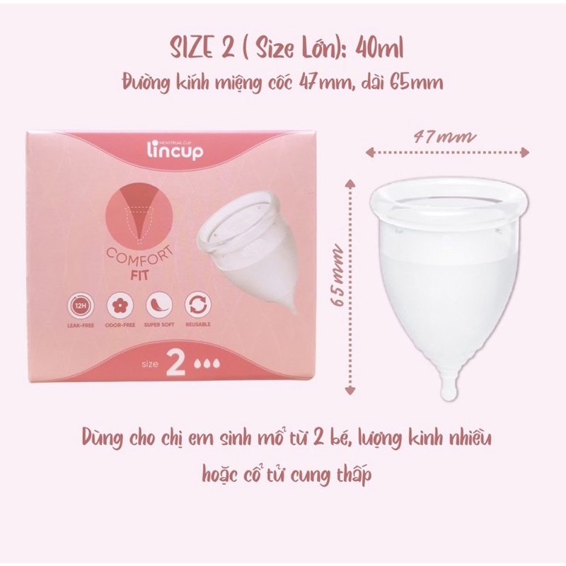 Anichee [hot sale]Cốc nguyệt san Lincup