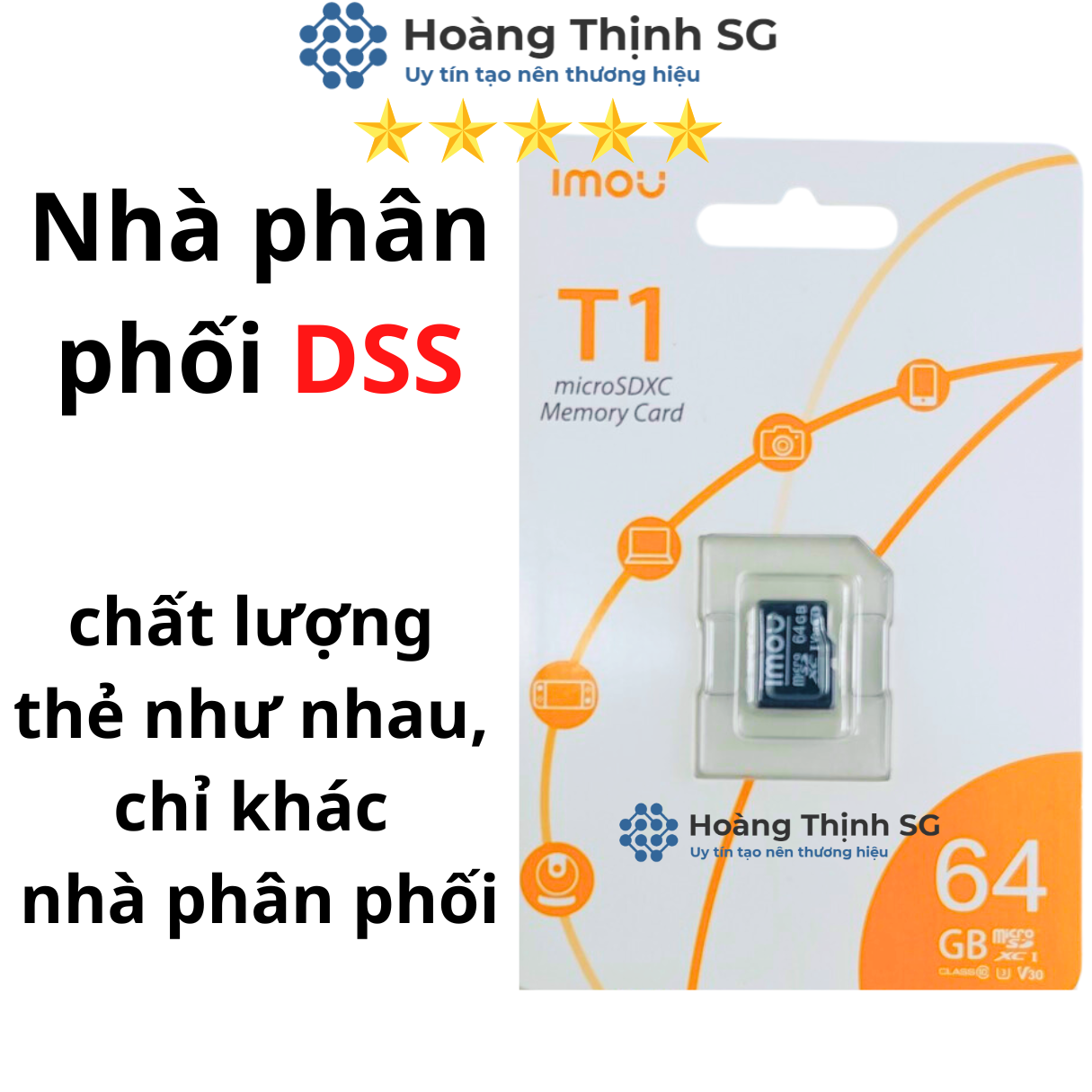 Memory card 32gb 64gb microsd, memory card imou 32gb s1 read 95mb/s, memory card dss 64gb t1 - genuine product - 2 years warranty